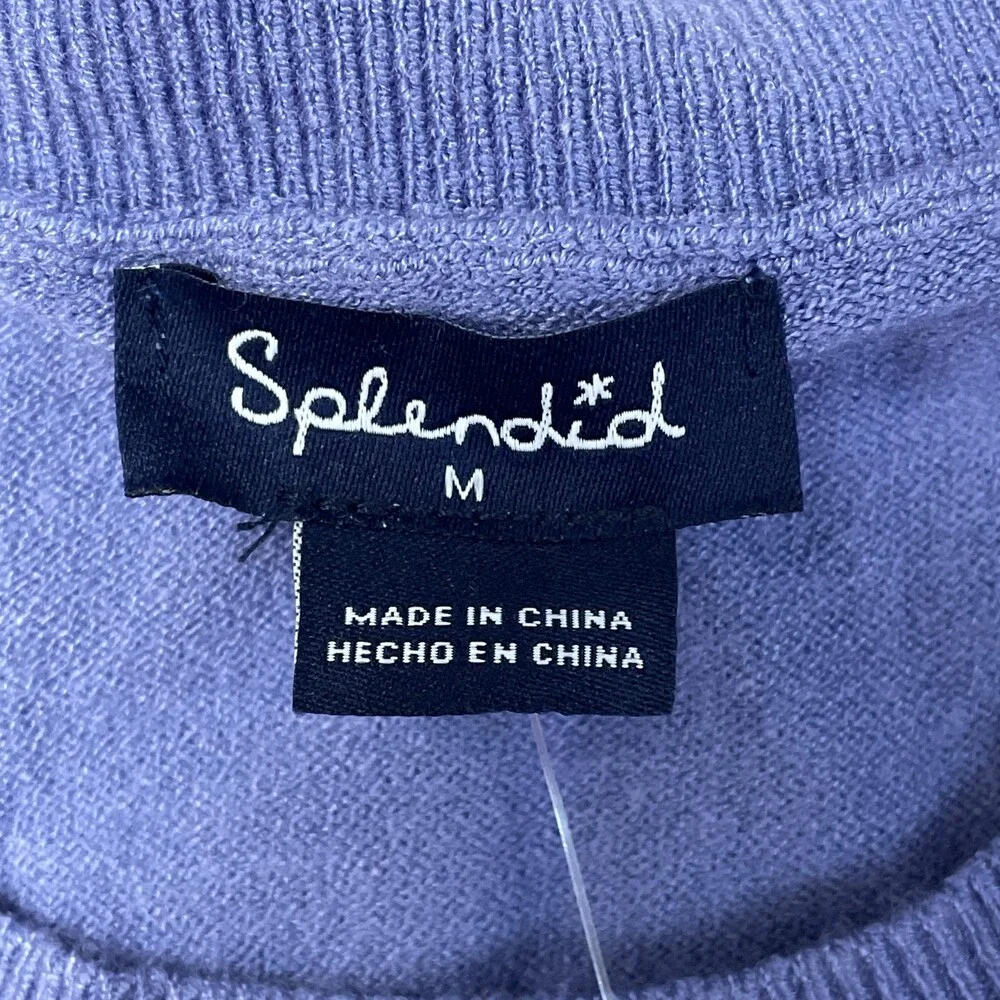 Splendid Women's M Pullover Sweater Blue Viscose Blend H0391 - Picture 3 of 8